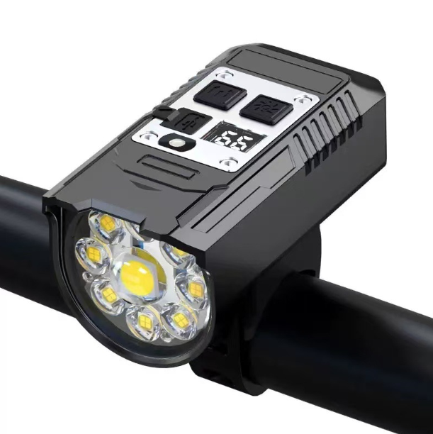Bicycle Headlight 9 LED Bike Front Light Type-C Rechargeable Bike Lamp Waterproof Cycling light