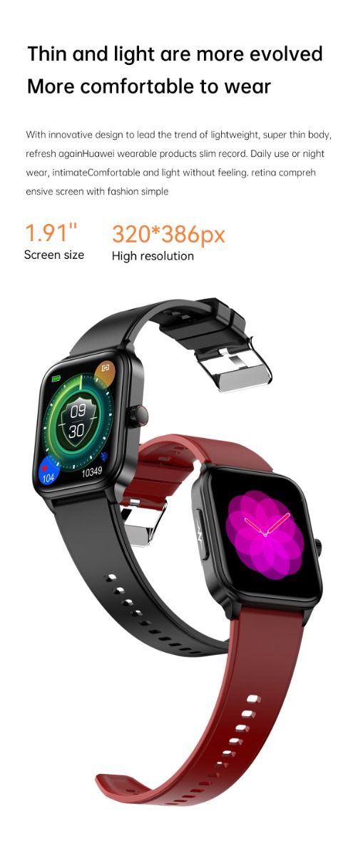 ET540 Blood glucose ECG Body temperature Blood pressure Blood oxygen Heart rate Bluetooth call Smartwatch Fitness Tracker