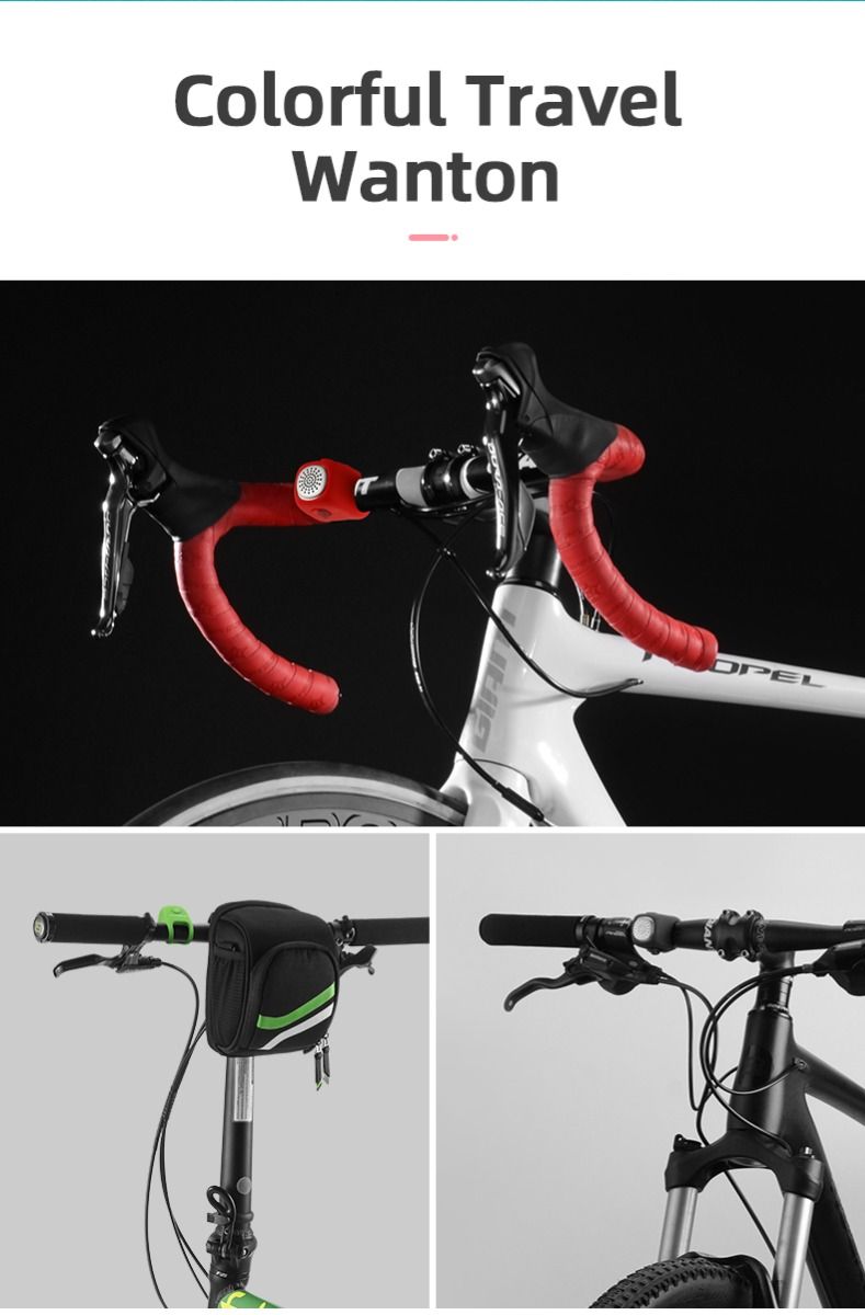 ROCKBROS Electric Cycling Bell with 90 dB Horn Rainproof Design MTB Handlebar Accessory for Safe Riding