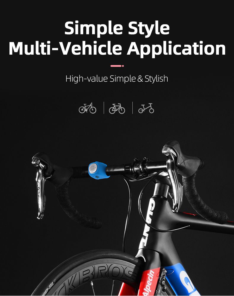 ROCKBROS Electric Cycling Bell with 90 dB Horn Rainproof Design MTB Handlebar Accessory for Safe Riding