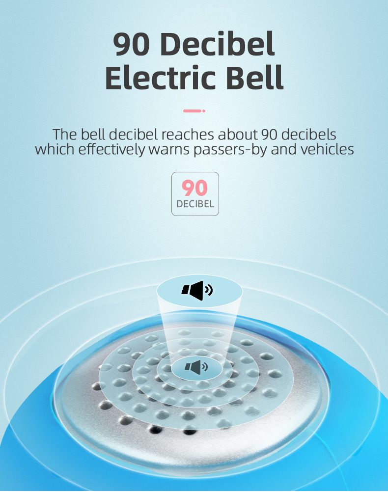 ROCKBROS Electric Cycling Bell with 90 dB Horn Rainproof Design MTB Handlebar Accessory for Safe Riding