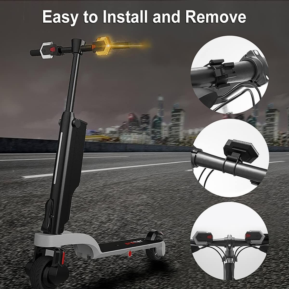 CarryBright CBX4 Bicycle Turn Signal Light with Horn USB Charging Waterproof Cycling Safety Accessory
