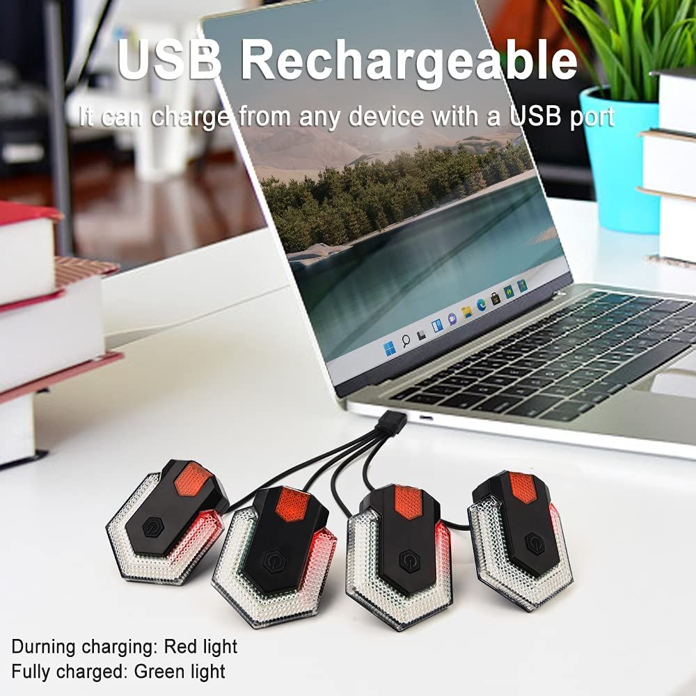 CarryBright CBX4 Bicycle Turn Signal Light with Horn USB Charging Waterproof Cycling Safety Accessory