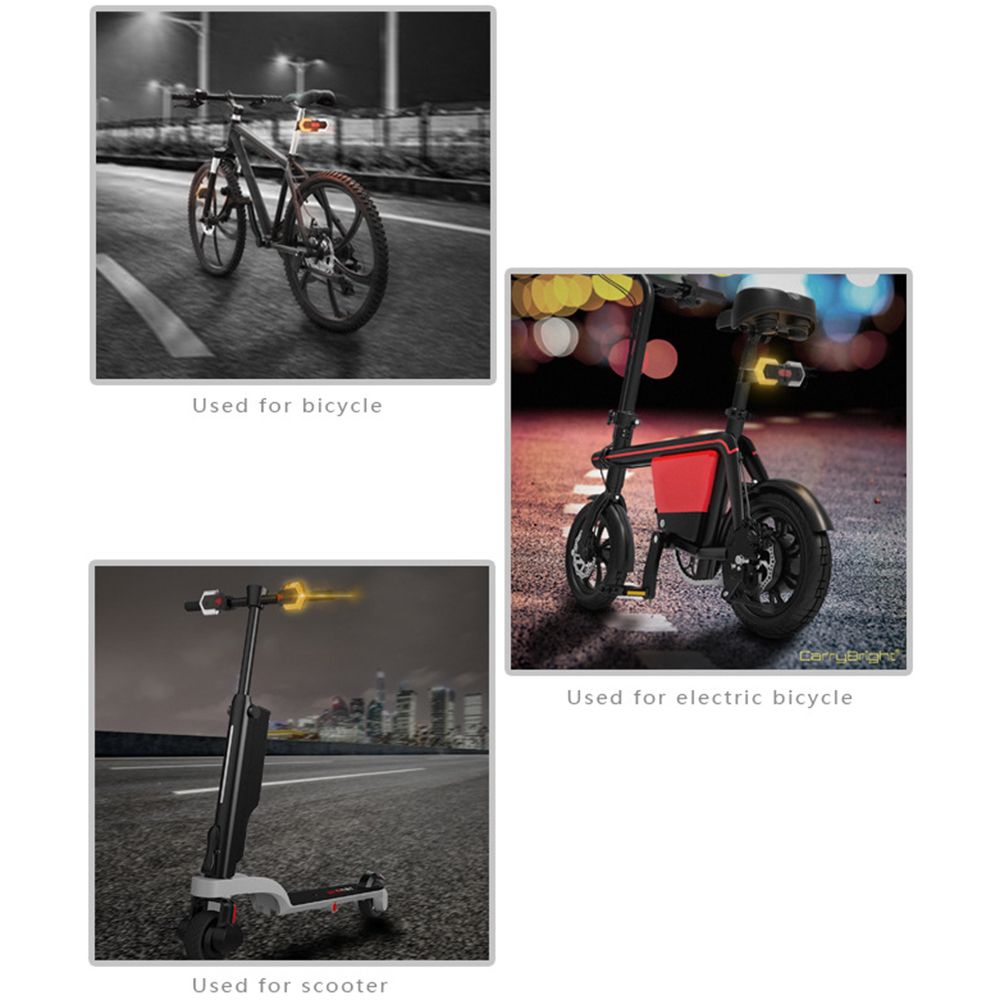 CarryBright CBX4 Bicycle Turn Signal Light with Horn USB Charging Waterproof Cycling Safety Accessory