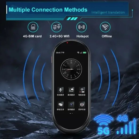 A10 Voice Translator 4.1inch HD Display Multi-Language Travel Companion Seamless Real-time and Offline Translation
