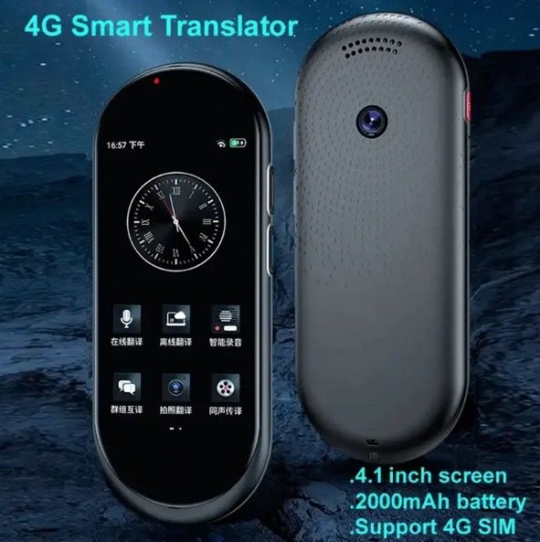A10 Voice Translator 4.1inch HD Display Multi-Language Travel Companion Seamless Real-time and Offline Translation