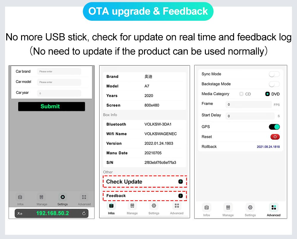 CarlinKit 4.0 Wireless CarPlay Box for Audi VW Porsche Kia Plug and Play Easy Setup Hands-Free Connectivity