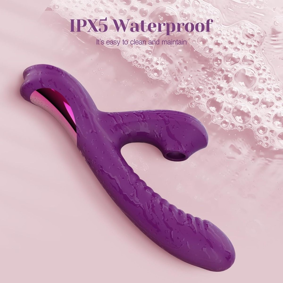 Sucking Vibrator Finger Massager for Clitoral and G-Spot, 3 Suction + 10 Vibration Modes