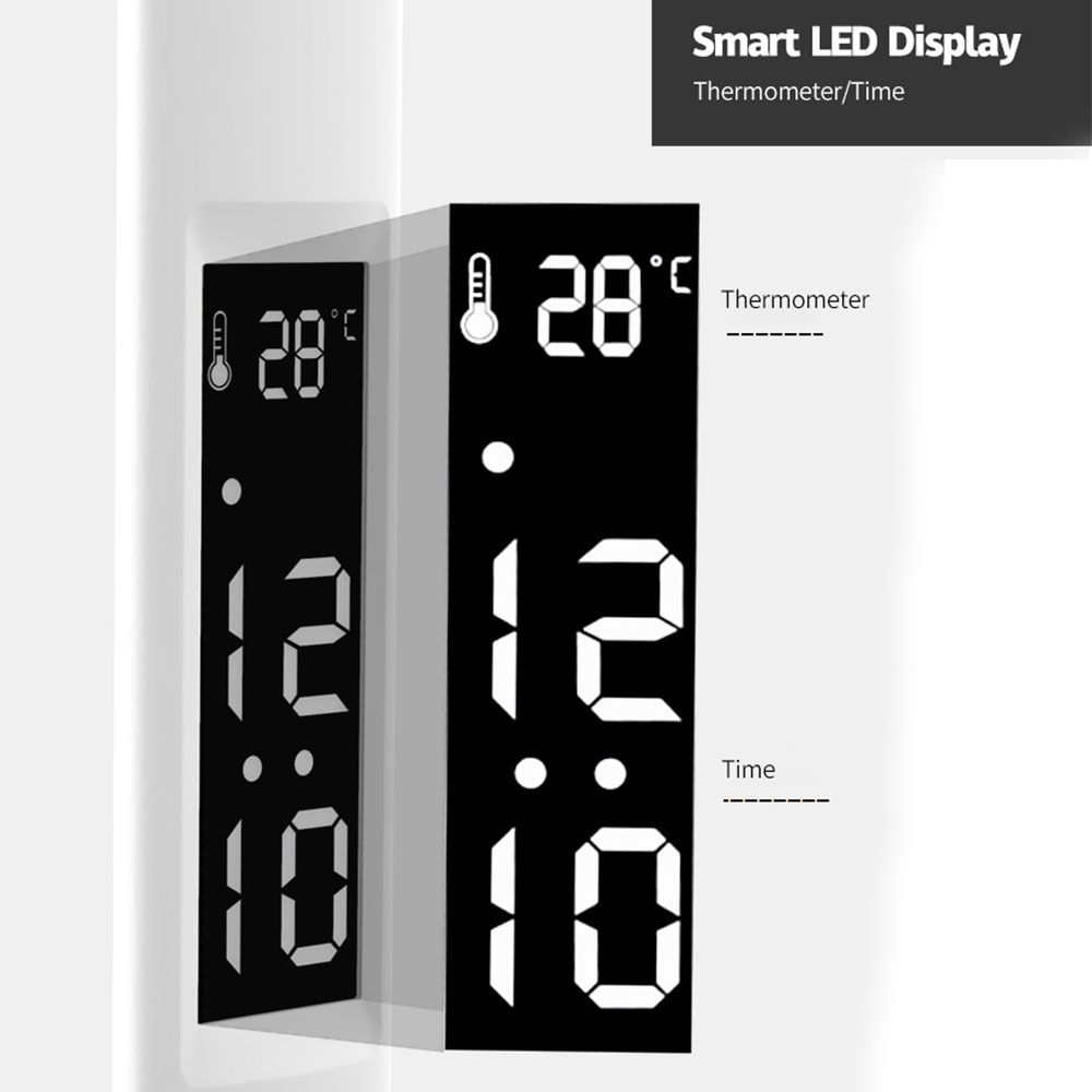 LED Desk Lamp with Pen Holder Built-in Calendar Adjustable Brightness Eye Protection for Home Office