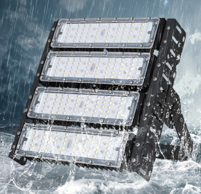  LED module tunnel light outdoor waterproof high pole stadium light 200W high-power engineering module floodlight