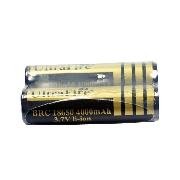 Ultrafire BRC 4000mAh 3.7V Li-ion Rechargeable Batteries High Capacity Quick Recharge for Photography Hiking