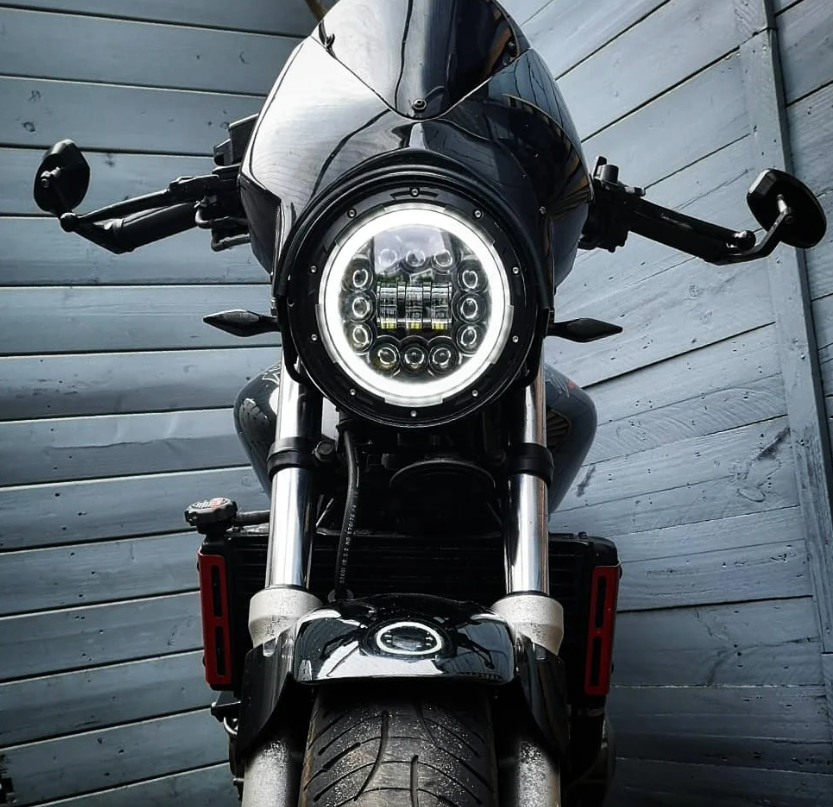 7 Inch Motorcycle LED Headlight  Beam DRL Turn Signal 7" Round Headlamp for Harley Jeep Wrangler Hummer 