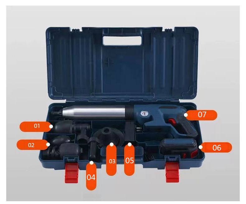 Electric Sewer Dredge Tools with Clogged Toilet Plungers and Air Drain Blaster Gun for Efficient Plumbing Solutions