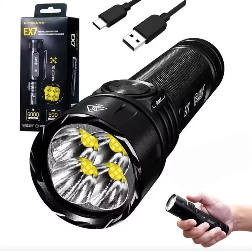 Nitecore EX7 6000 Lumen USB-C Rechargeable Flashlight