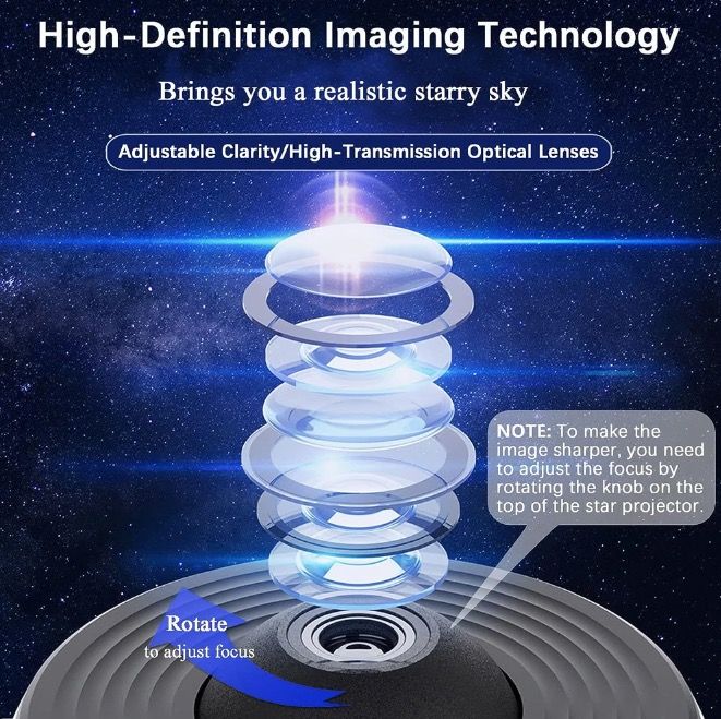 Night Light Galaxy Projector 12-in-1 Planetarium Lamp for Kids with 360° Rotate Soothing Ambiance