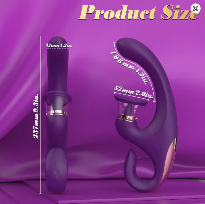 Tongue Sucking Vibrator for Clitoral and G-Spot Stimulation, Women and Couples
