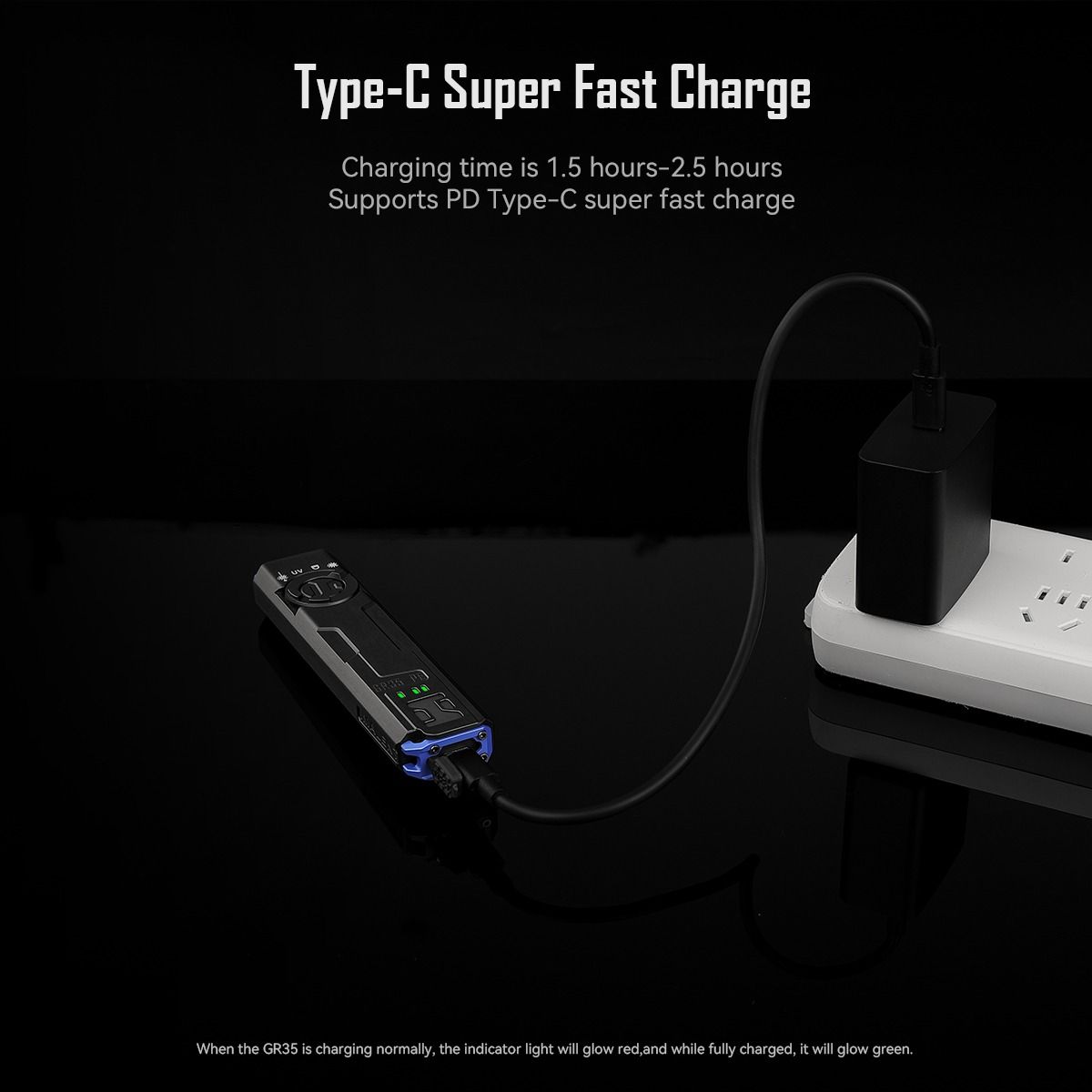 IMALENT GR35 2800 Lumens LED EDC Flashlight(Red)