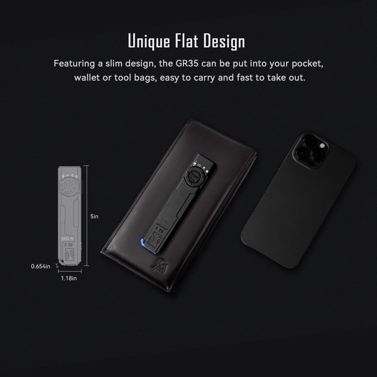 IMALENT GR35 2800 Lumens LED EDC Flashlight(Red)