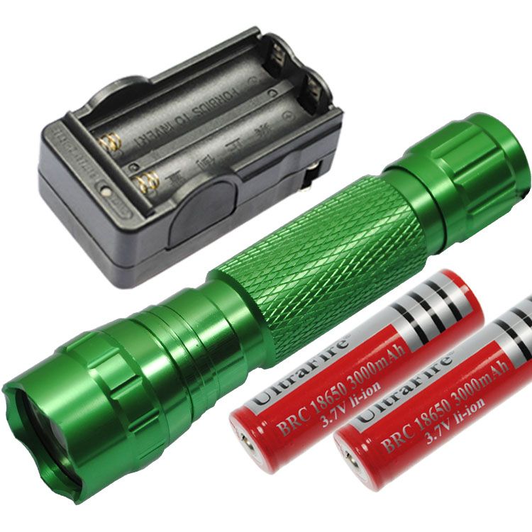 UltraFire 501B 1300 Lumens 5 Modes Rechargeable Outdoor LED Flashlight set