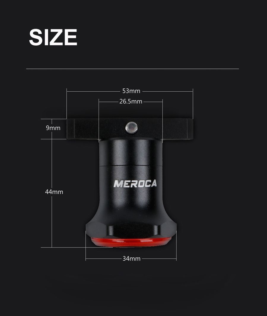 Smart Bicycle Tail Light with Auto Start Stop Brake Light USB Charge IPX6 Waterproof Cycling Safety Light