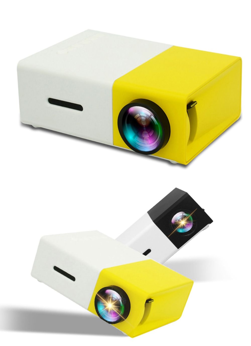 YG300 LED Mini Projector Compact Portable Projector 1080P Bright Projection for Movie Night and Gaming Adventures