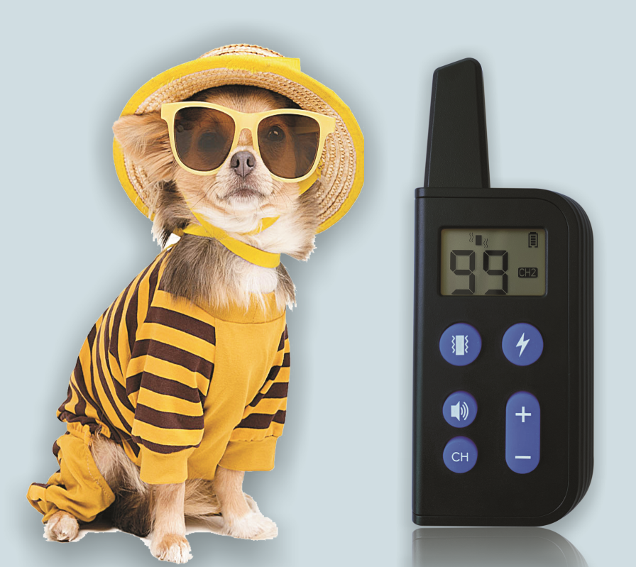 Waterproof Electric Dog Training Collar 1000m Range Adjustable Stimulation Levels for Humane Training