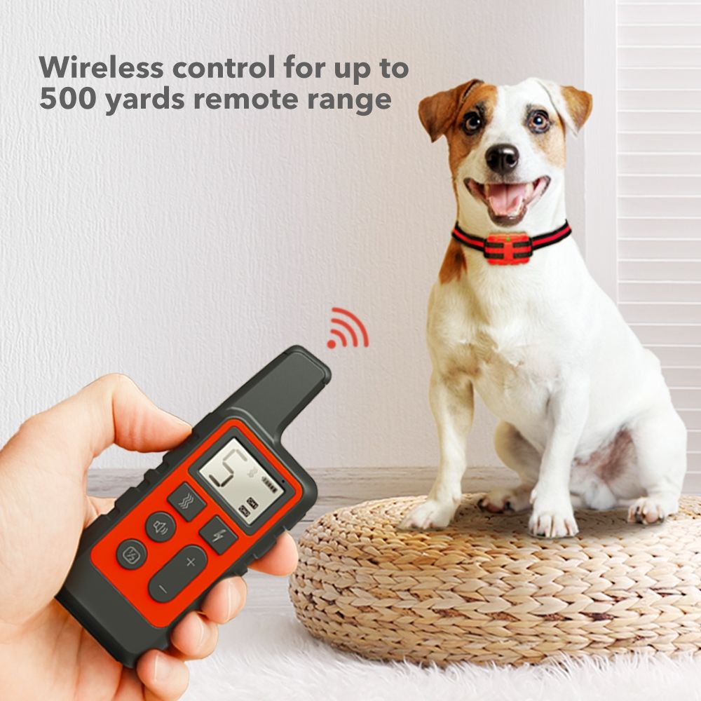 NEW Waterproof Rechargeable Dog Training Collar with Adjustable Shock Levels Effective Behavior Correction