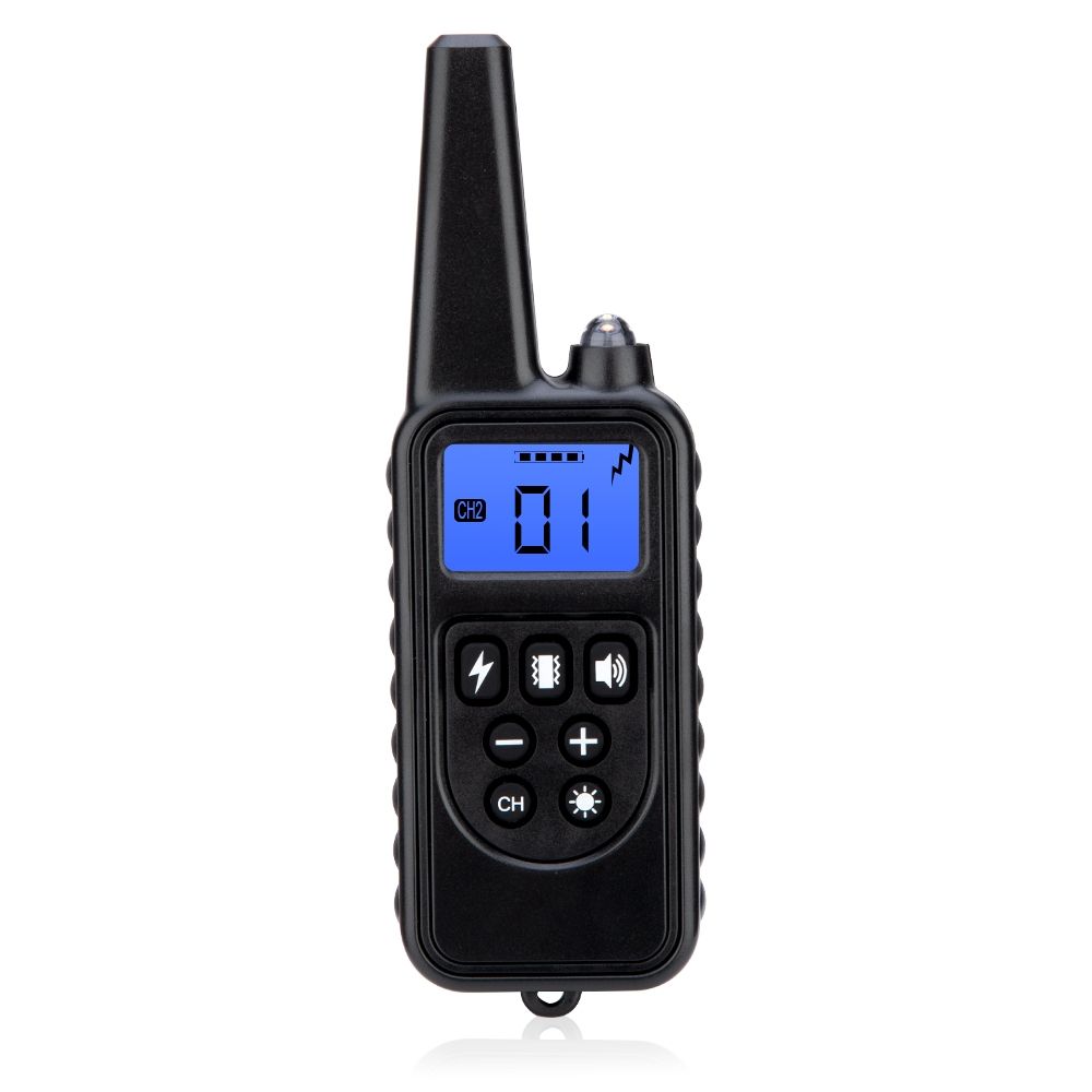 800m Electric Dog Training Collar with LCD Display Rechargeable Waterproof Adjustable Levels for Pet Owners