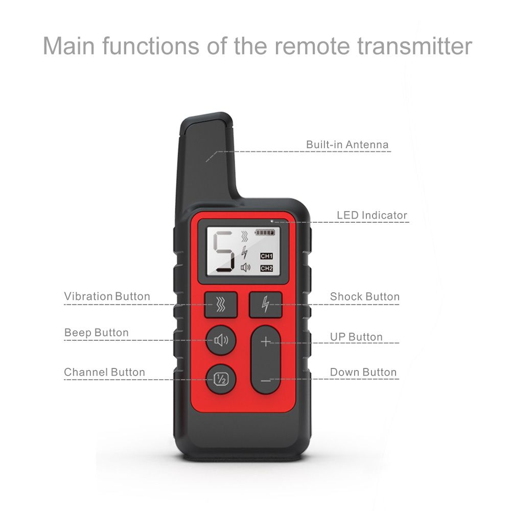 NEW Waterproof Rechargeable Dog Training Collar with Adjustable Shock Levels Effective Behavior Correction