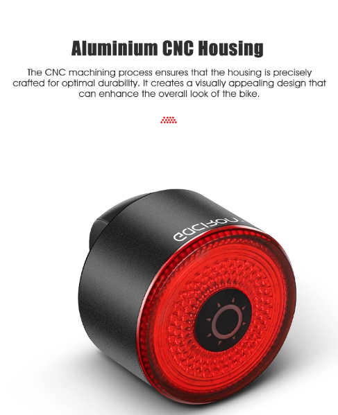 Gaciron LOOP-100 High Brightness Bike Tail Light Brake Sensor Aluminum Alloy for Urban and Trail Cycling