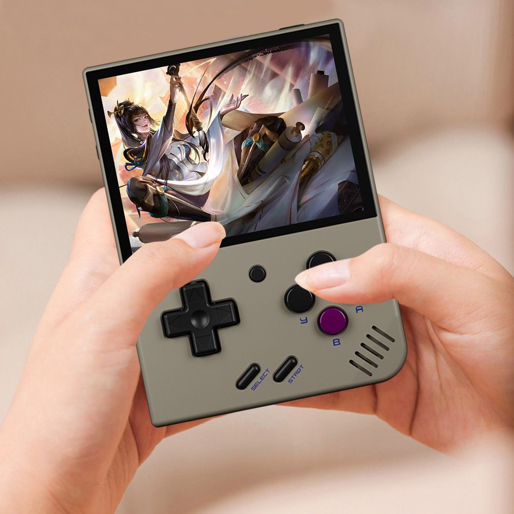 MIYOO Mini Plus Portable Retro Game Console 3.5-inch IPS Screen Lightweight Classic Video Games Compact