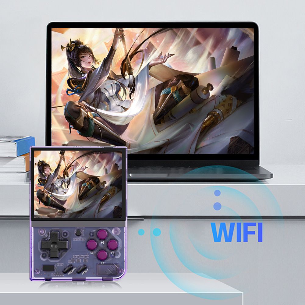 MIYOO Mini Plus Portable Retro Game Console 3.5-inch IPS Screen Lightweight Classic Video Games Compact