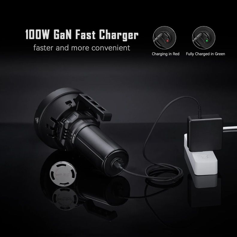IMALENT MS32 200000 Lumen LED High Power Flashlight with Multiple Lighting Modes for Outdoor Adventures