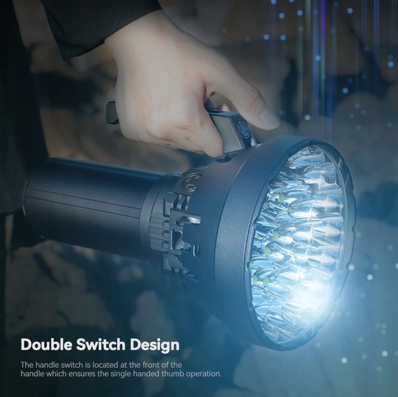 IMALENT MS32 200000 Lumen LED High Power Flashlight with Multiple Lighting Modes for Outdoor Adventures