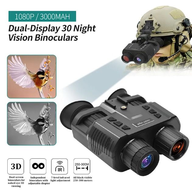 NV8000 Night Vision Goggles Binoculars 4K Video Naked-3D Tech for Wildlife Observation Free Shipping