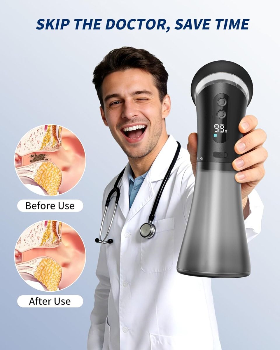 Electric Ear Wax Removal Tool for Adults, IPX7, With Irrigation Flushing System for Tinnitus Relief