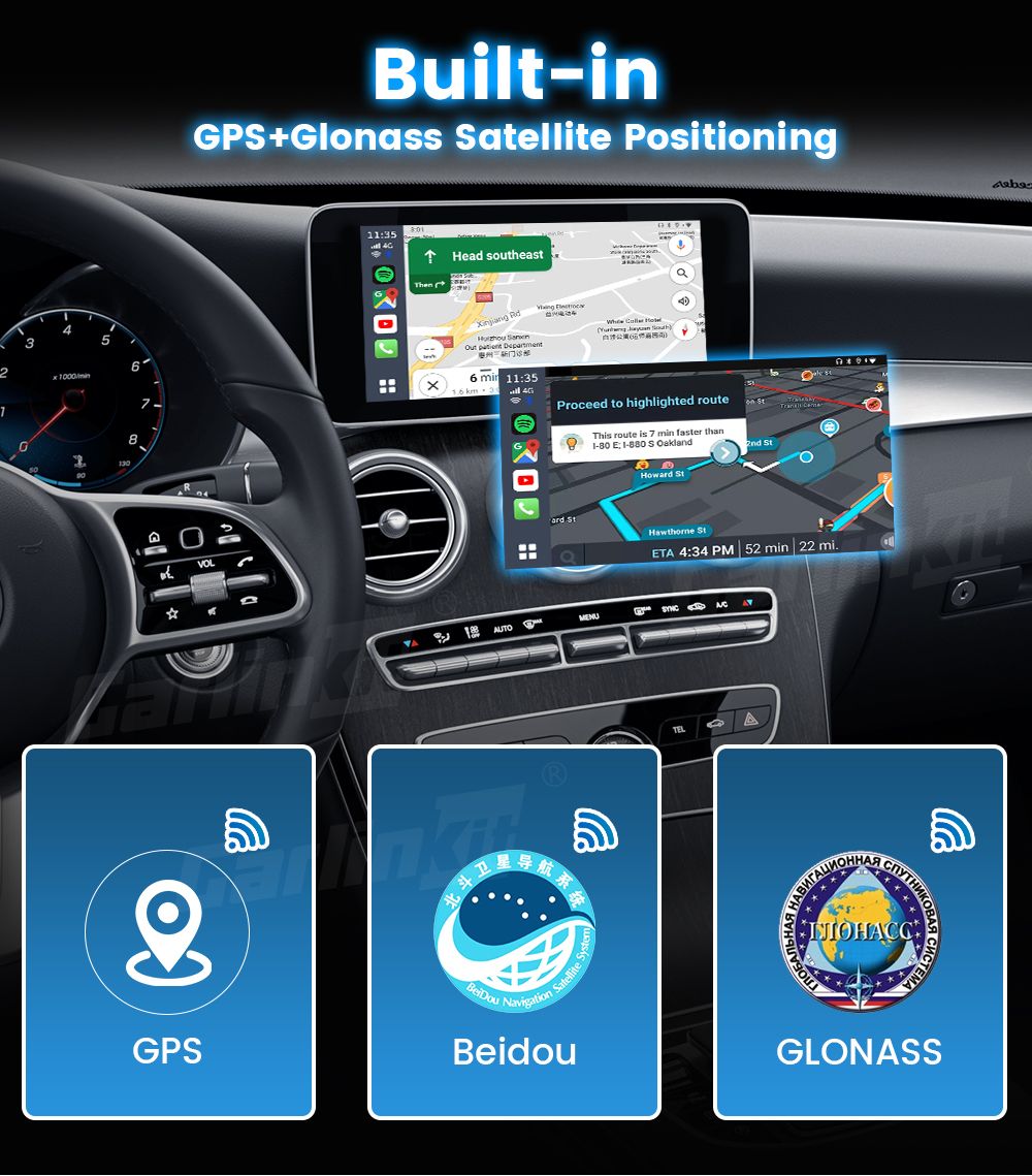 CarlinKit CarPlay Ai Box QCM6125 Android 13 Seamless Multitasking with Factory-Installed CarPlay Streaming