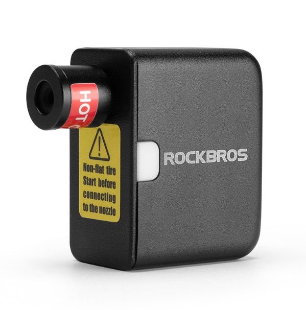 ROCKBROS Portable Mini Electric Air Pump 100PSI Rechargeable Durable Bike Motorcycle Car Tire Inflator