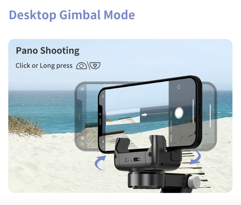 Q18 Selfie Stick with 360 Rotation and Smart Tracking Gimbal Stabilizer for Stable Mobile Photography