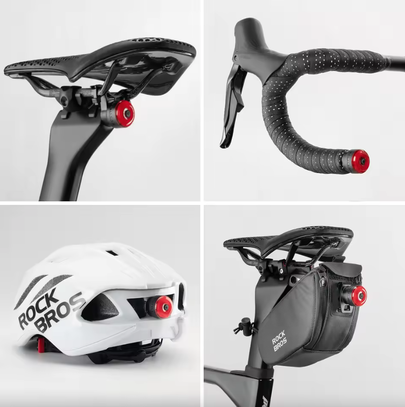 ROCKBROS R0 Handlebar End Plug Bike light Type-C MTB Road Cycling Taillight