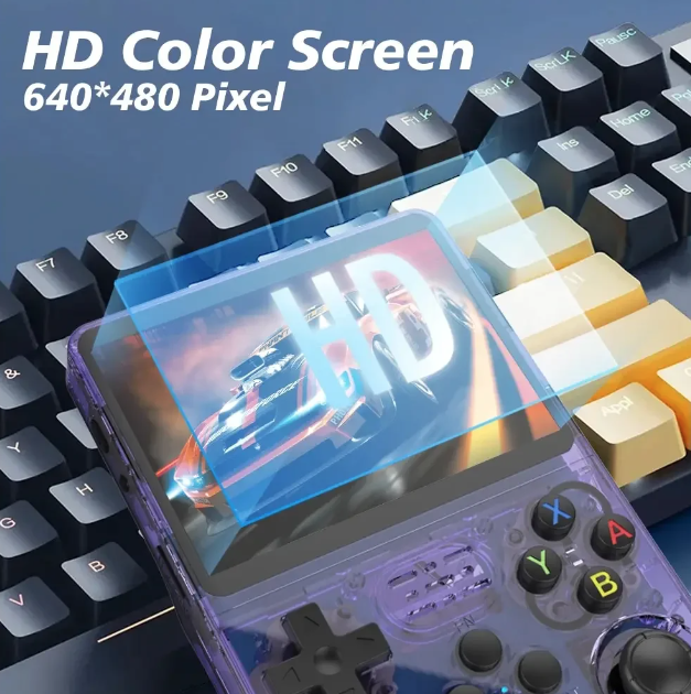 R36S Retro Handheld Video Game Console 3.5-inch Screen 10000 Classic Games Linux System Portable Gaming