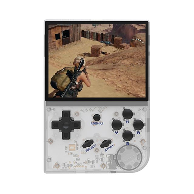 ANBERNIC RG35XX Retro Handheld Game Console 3.5 Inch IPS Touchscreen Quad-Core CPU Vivid Display White