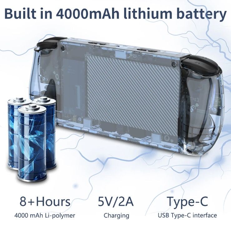 POWKIDDY RGB10 MAX3 Retro Handheld Game Console 5 Inch IPS Screen High Performance RK3566 Linux System