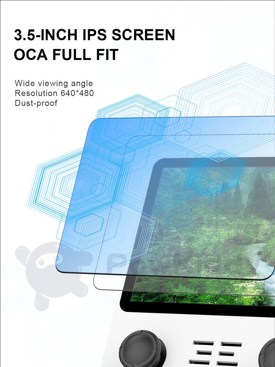 POWKIDDY RGB20S Handheld Console 3.5 Inch HD Display Retro Gaming Device for Kids Retro Enthusiasts Gifts