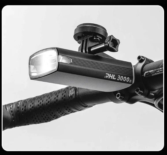 ROCKBROS RHL3000 Bike Light 3000 Lumens LED Headlight 10000mAH Battery Waterproof MTB Road Cycling Durable