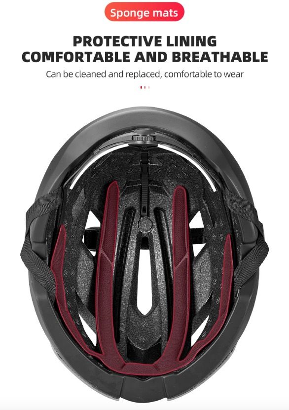 ROCKBROS Bicycle Helmet Ultralight Cycling Helmet Anti-Sweat Technology Shock Resistant for Outdoor Sports