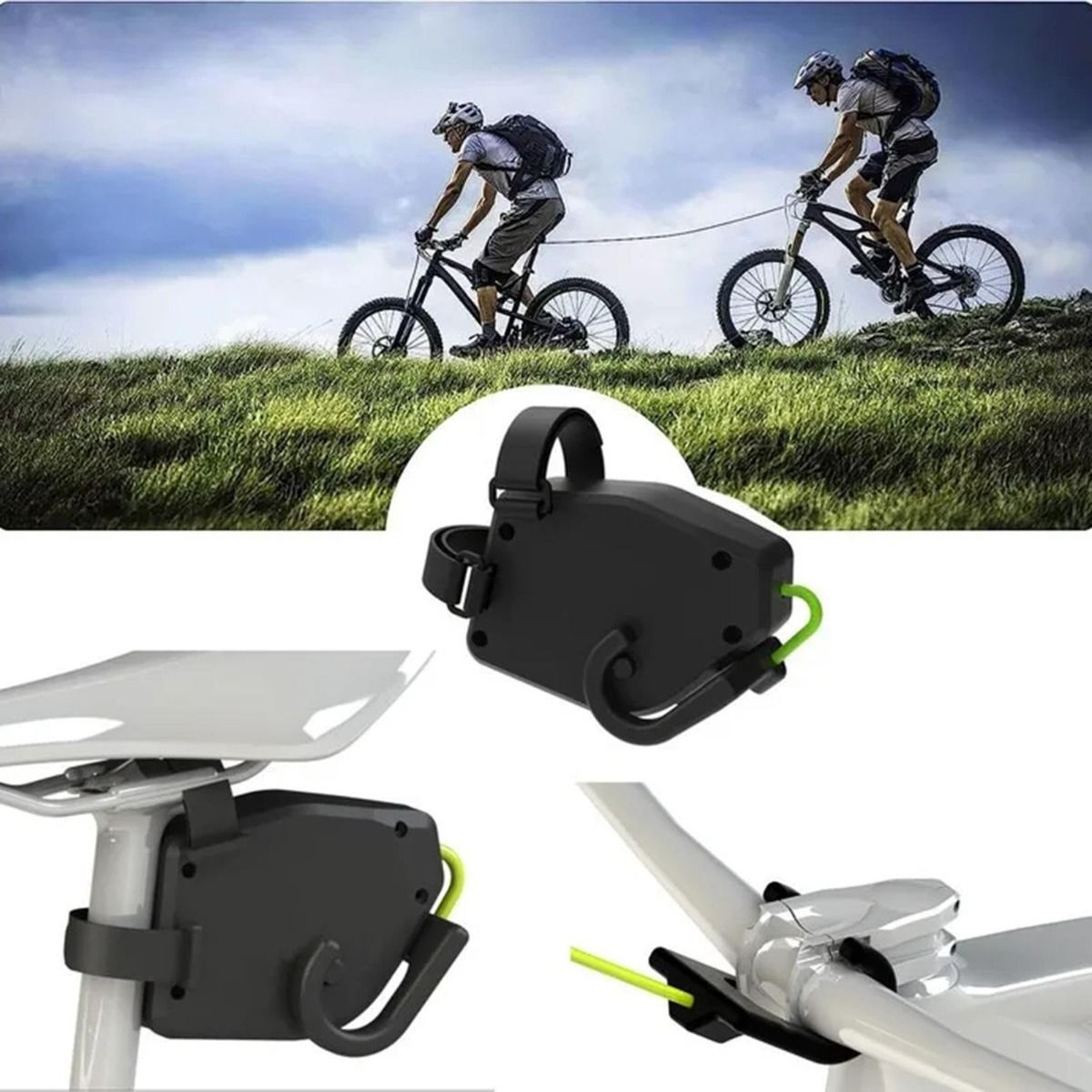 Bicycle Tow Rope Flexible Retractable Bike Tractor for Kids Mountain Biking Family Adventures Easy Setup