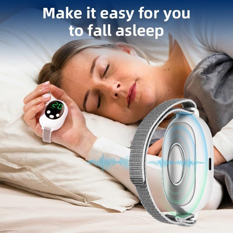 Intelligent sleep device,Sleep Aid Device Handheld Low Frequency Pulse of microcurrent Sleep Machine Insomnia Relief Anxiety Help Sleep