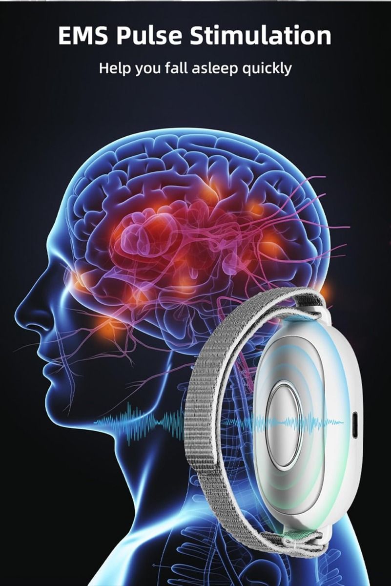 Intelligent sleep device,Sleep Aid Device Handheld Low Frequency Pulse of microcurrent Sleep Machine Insomnia Relief Anxiety Help Sleep