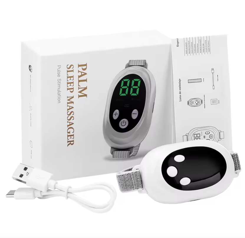 Intelligent sleep device,Sleep Aid Device Handheld Low Frequency Pulse of microcurrent Sleep Machine Insomnia Relief Anxiety Help Sleep